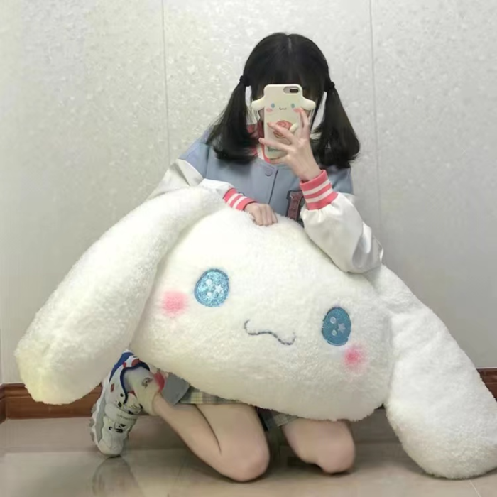 55cm Kawaii Cinnamoroll Sanrio Plush Dolls Big eared dog Stuffed Stuffed Toys Cute Pillow Cushion Birthday - Cinnamoroll Plush