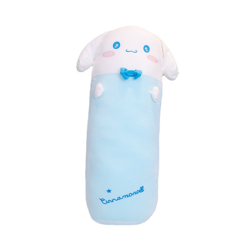 Cute Soft Long Sanrio Pillow Plush Toys Stuffed Sleep Kawaii Kuromi My Melody Cinnamoroll Pom Pom 1 - Cinnamoroll Plush